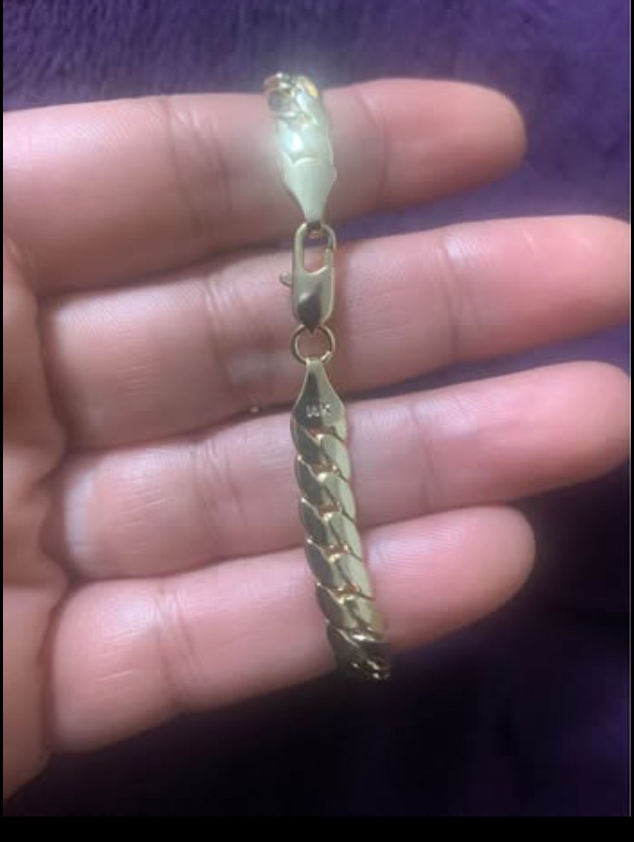 6mm Miami Cuban link Chain 8" Inches