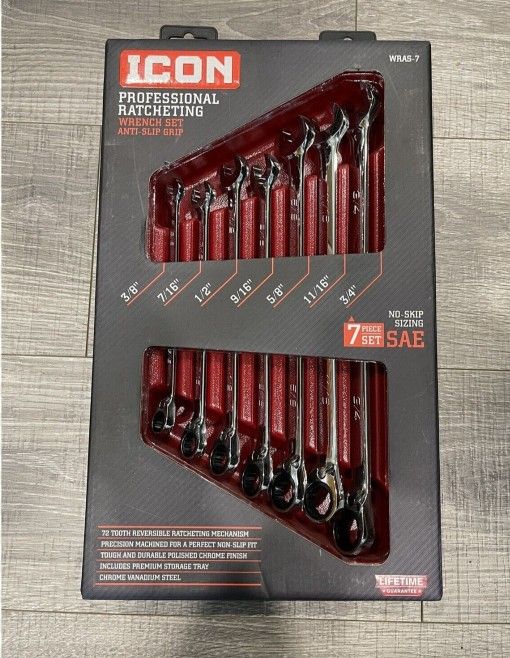 New METRIC ICON RATCHETING WRENCH SET! EXTRA BIG AND LONG