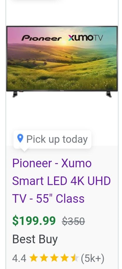 Month Old 55" Smart TV