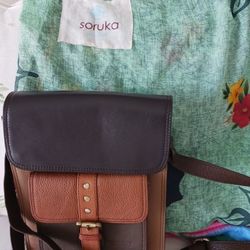 Soruka Unisex Leather Shoulder Bag New Never Used