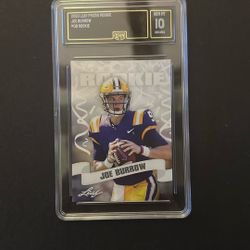 Joe Burrow Rookie Graded 10 Mint