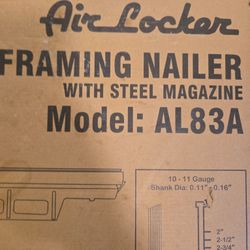 Air Locker Framing Nailer w/ Steel Magazine Model: AL83A 
