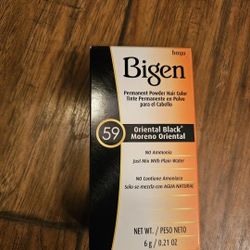 Bigen Permanent Powder Hair Color 59-Oriental Black - 0.21 oz.