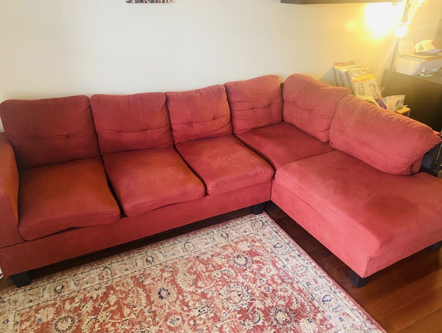Adryel 98'' Wide Right Hand Facing Sofa & Chaise (2 Pcs)