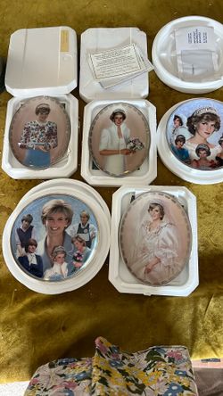 Lot Of 5 Princess Diana Plates