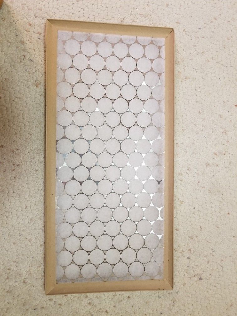 Furnace heater filters for heating/AC 12"x25" - 9  new filters