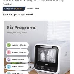 Amazing tabletop dishwasher looks great and works. Amazing lifesaver! Needs to go by tomorrow.