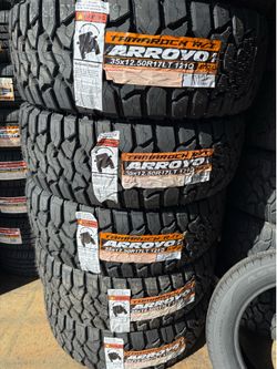 35x12.50/17 LT ARROYO R/T 4 llantas nuevas instaladas