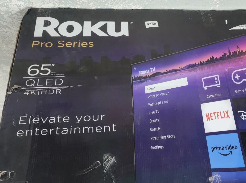TV ROKU QLED 65".
