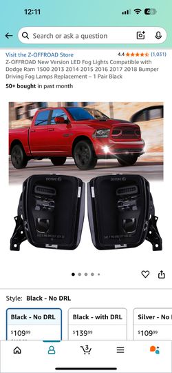 2011 - 2019 Ram Fog Lights
