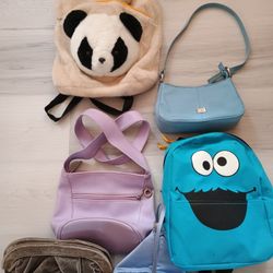 Lot Of 7 Cute Panda Bag, Handbag, Purses & More
