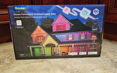 Govee 100ft RGBICW White Permanent Outdoor Lights Elite: LED String Lights, 72 Counts
