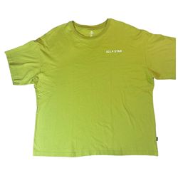 Converse All Star lime green graphic tee size XXL