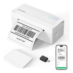 KNAON Shipping Thermal Label Printer, 4x6 Portable Label Printer, Bluetooth Label Maker for Small Business, iPhone,Android,Windows,Mac,Chromebook
