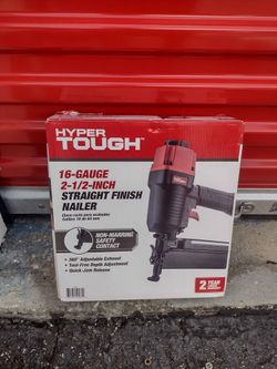 HYPER TOUGH 16-GAUGE 2-1/2" STRAIGHT FINISH Pneumatic NAILER HTFN64 New!!!!!