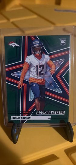Denver broncos Jahdae Barron rookie & stats card