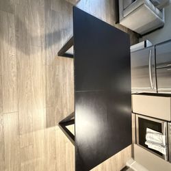 Large Black Table 5x7 ft – Dining or Work Table 