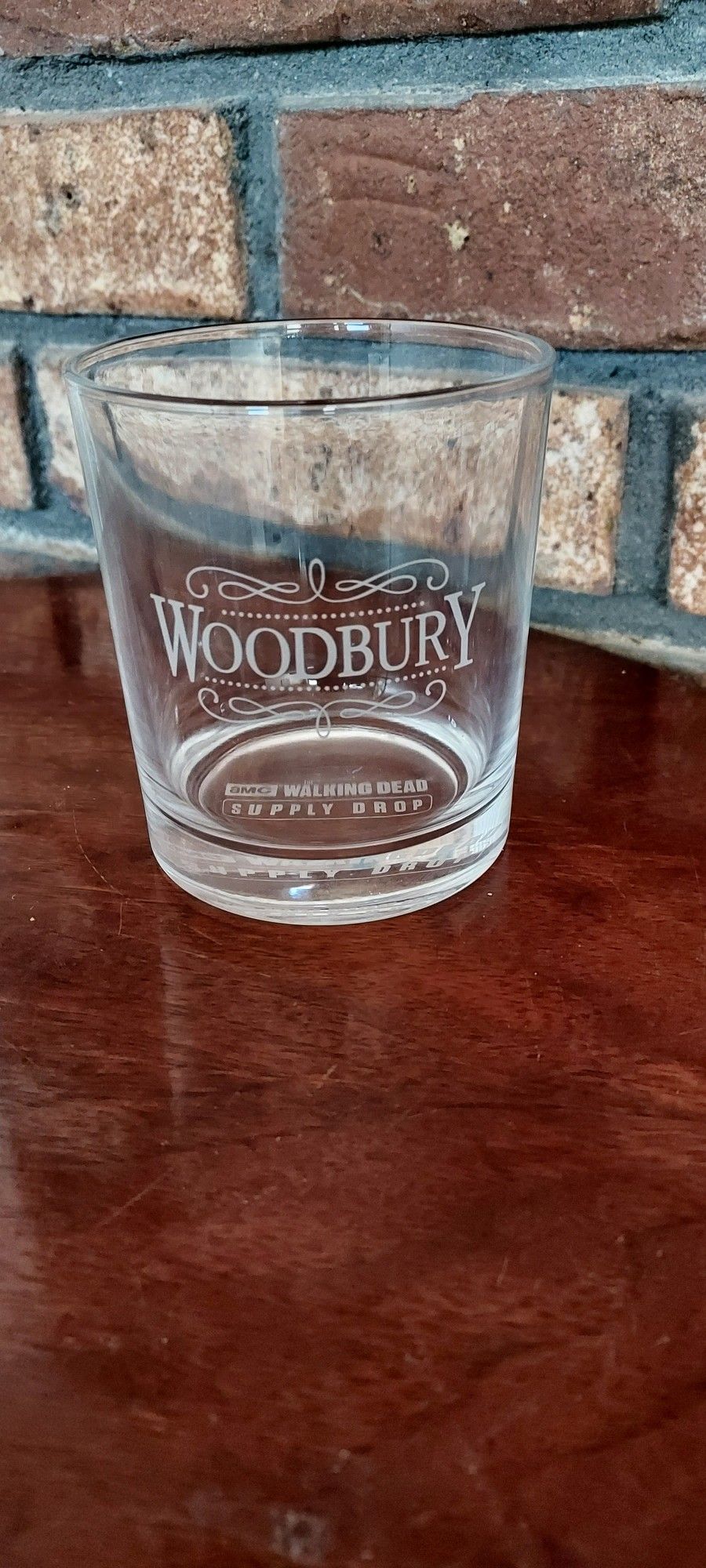 The Walking Dead Rocks Highball Glass Woodbury TWD Supply Drop AMC TV