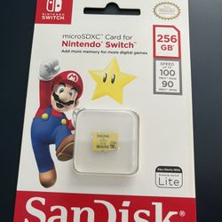 256gb Micro sdxc card Nintendo Switch 