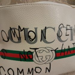 White gucci fanny shop pack common sense