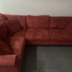 Red L Couch 