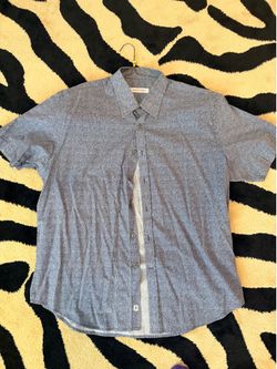 James Campbell Short Sleeve Patterned Button Down Shirt
