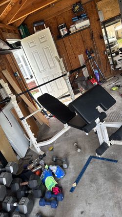 Weight bench & bar only