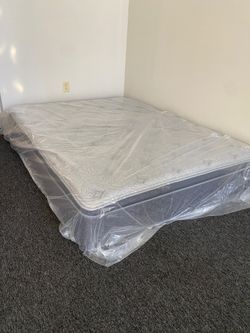 New Mattress Still Sealed in Plastic