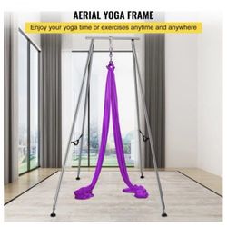 Yoga Sling Inversion, 9.6 FT Height Inversion Yoga Swing Stand, Aerial Yoga Frame 