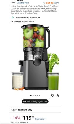 Cold Press Juicer Machine30%OFF-Brand New