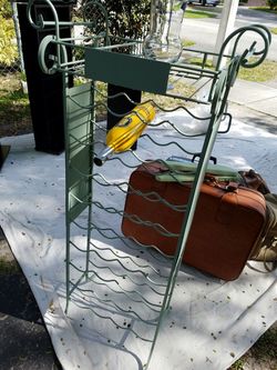 Wine and glass rack