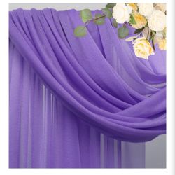 Lavender & grape purple drape (and card holders)