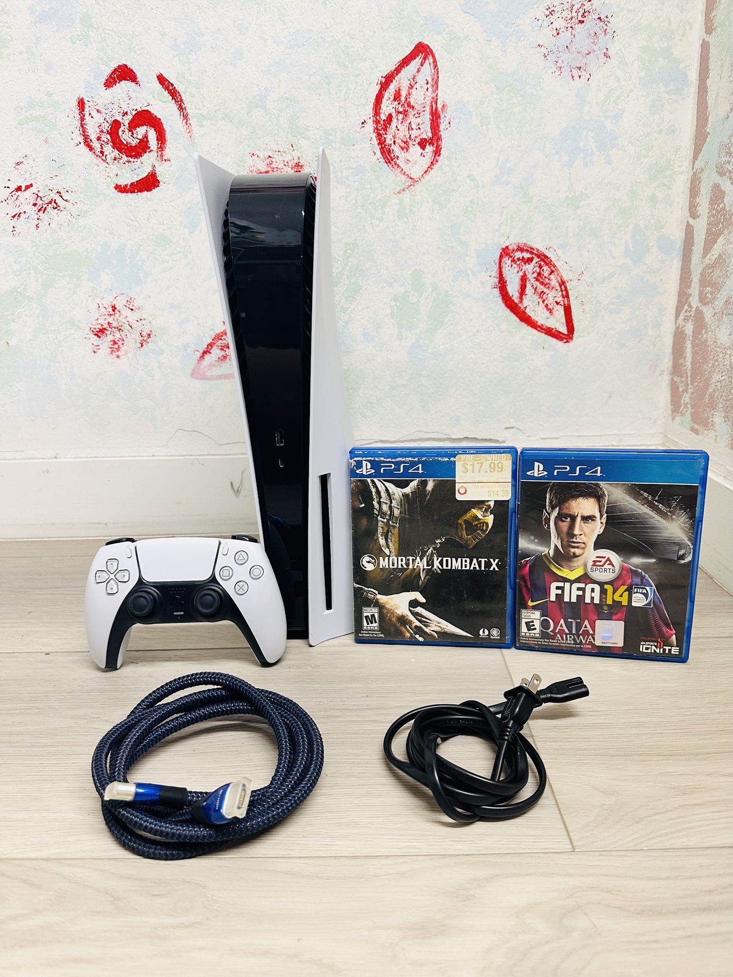 Sony PlayStation 5 - 825GB , Bonus 2 Games ( Used Very New  )