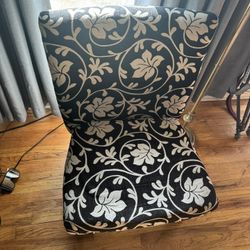 Floral Chair And Lamp