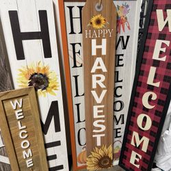 Door Welcome Signs Leaners 