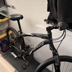 Black Specialized Hardrock Bike- Large frame