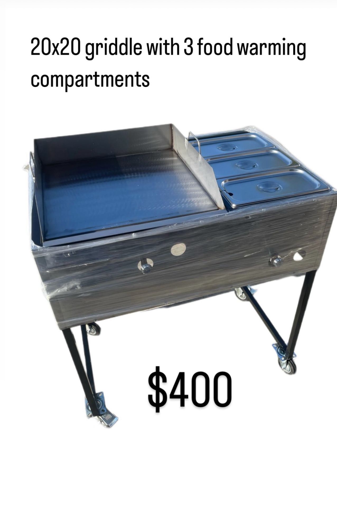 Planchas Taqueras Con Mangera I Patas Demontable I Con Vaporera