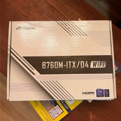 Asrock B760m-itx/d4 WiFi Motherboard (as Is)
