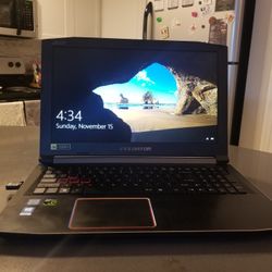 Acer Predator Helios 300 Gaming Laptop, Intel Core i7-7700HQ, GeForce GTX 1060 6GB, 15.6" Full HD, 16GB DDR4, 256GB SSD, G3-571-77QK, Black Notebook P