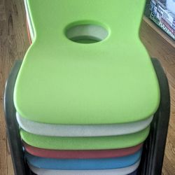 "Lifetime" Stackable Chairs