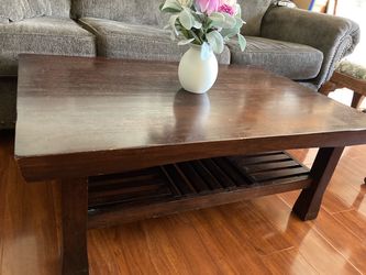 World Market Coffee Table with Side Table