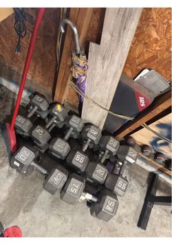 Dumbbells set of 920lbs total