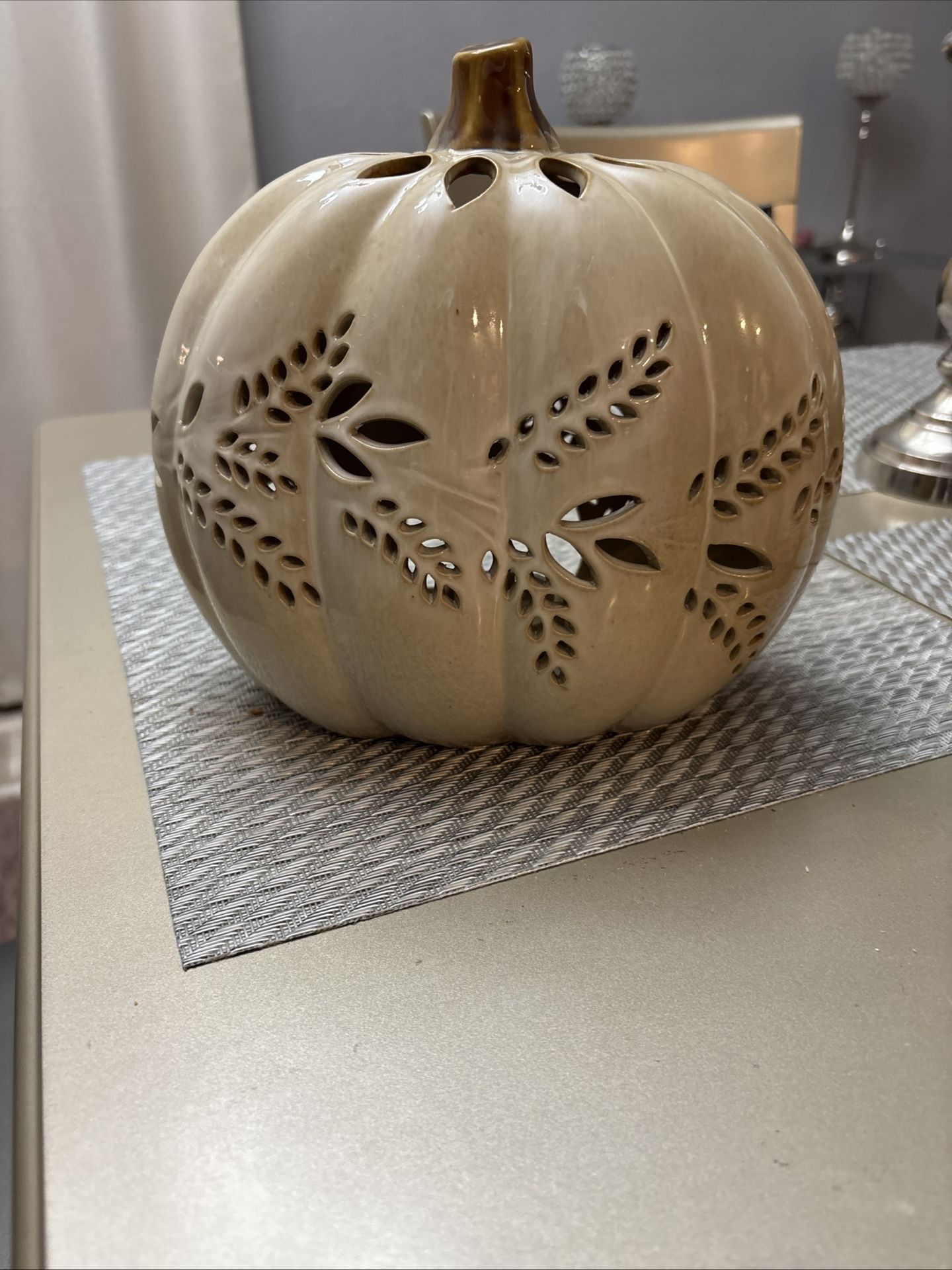 Pumpkin Candle Holder Decor