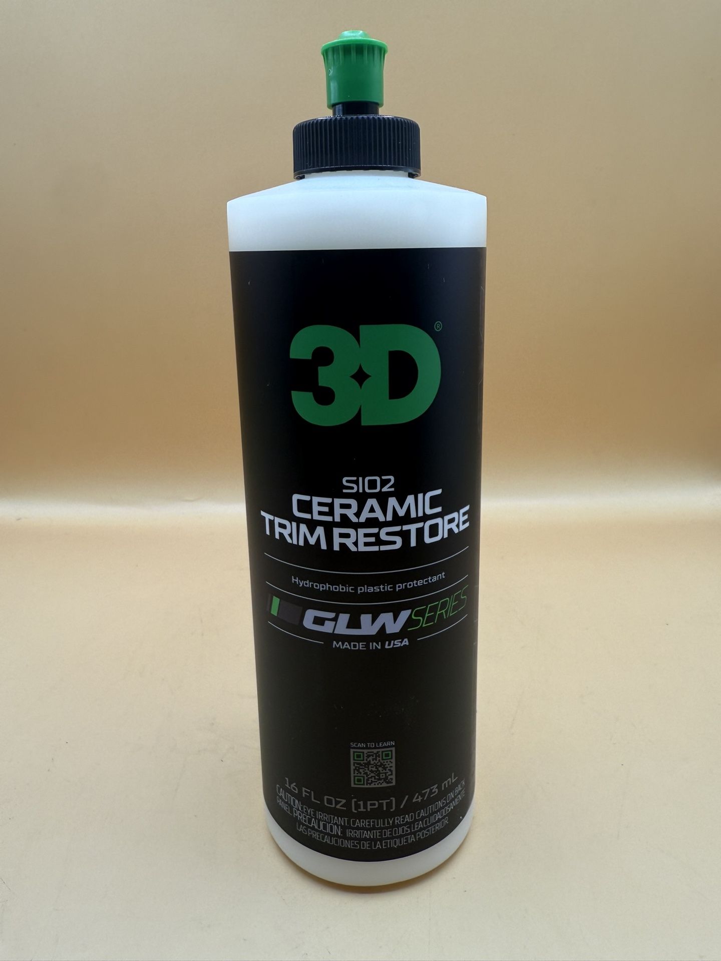 Ceramic Trim Restore For Cars 3D GLW Series SiO2- 16oz