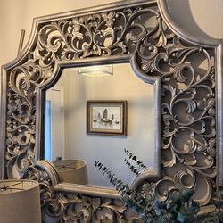 Beautiful entrance mirror vanity wall decoration