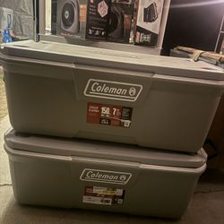 Coleman 316 Series 150QT Hard Chest Cooler, Silver Ash