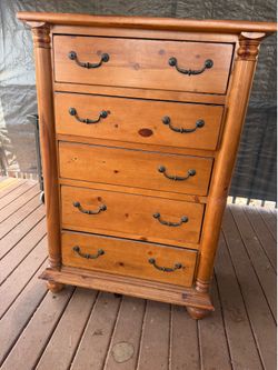 Real wood dresser