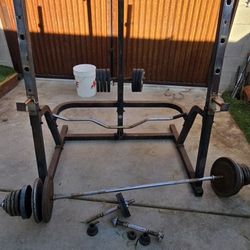 Weight/ Squat Rack With Weights 