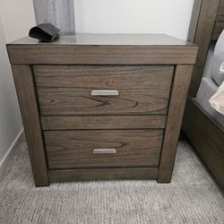 Cal King Bed Frame And Night Stands (Living Spaces)