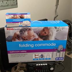 Folding Commode And Liner
